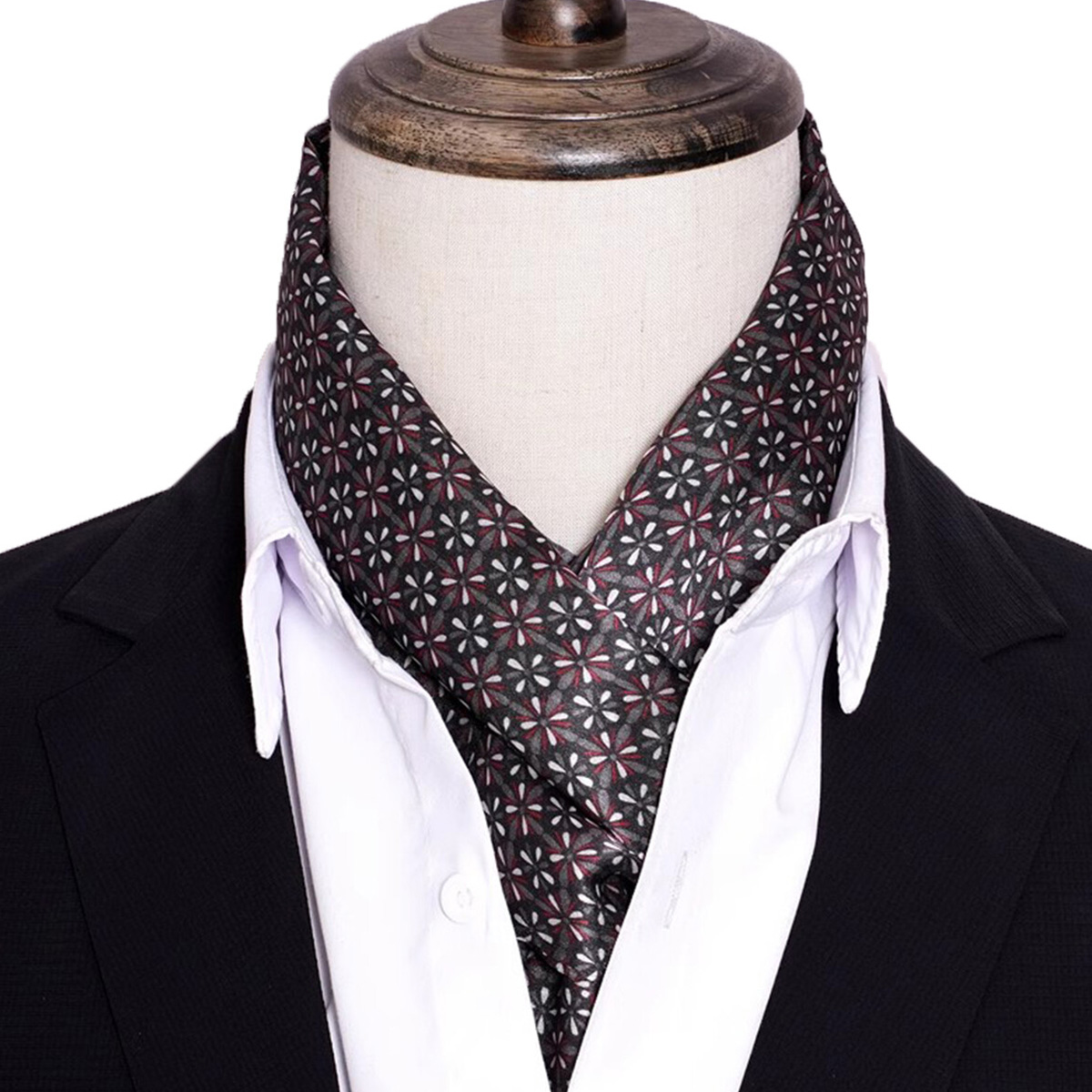 Men Accessories For Neck - 신상 남성용 스트라이프 실크 스카프 핫