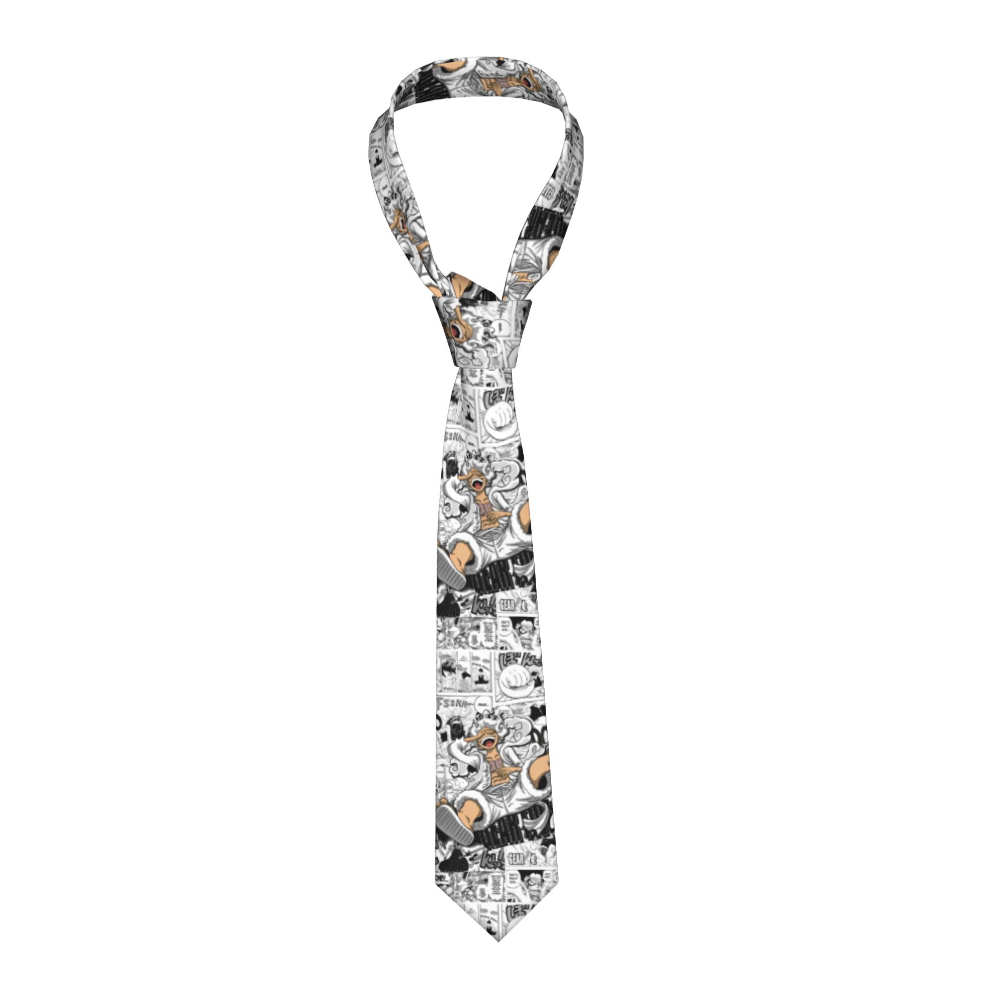 Men'S Accessories Office - 일본 애니메이션 피스 넥타이 유니섹스 실크