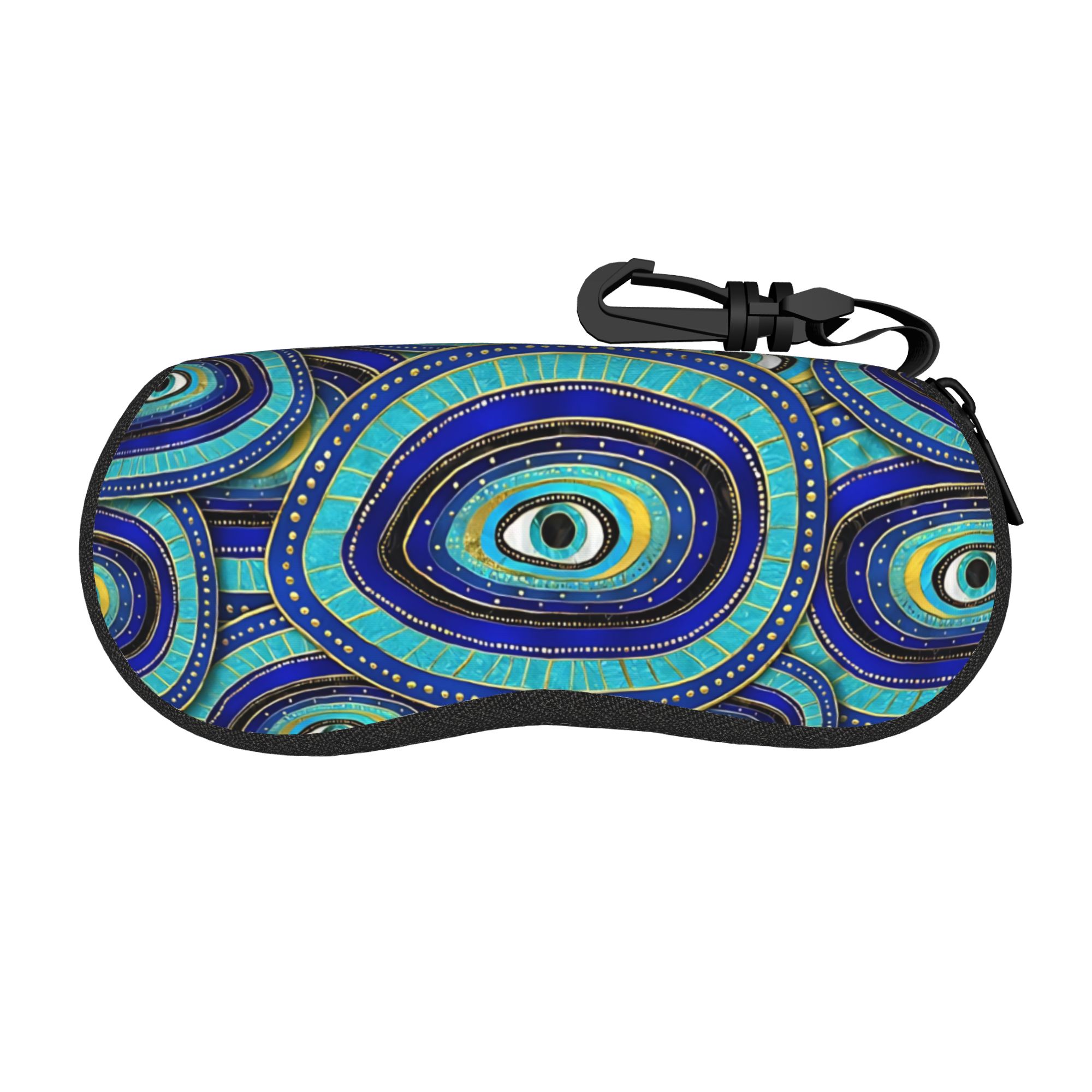 Men Accessories Evil Eye - 악마의 눈 부적 패턴 안경 케이스