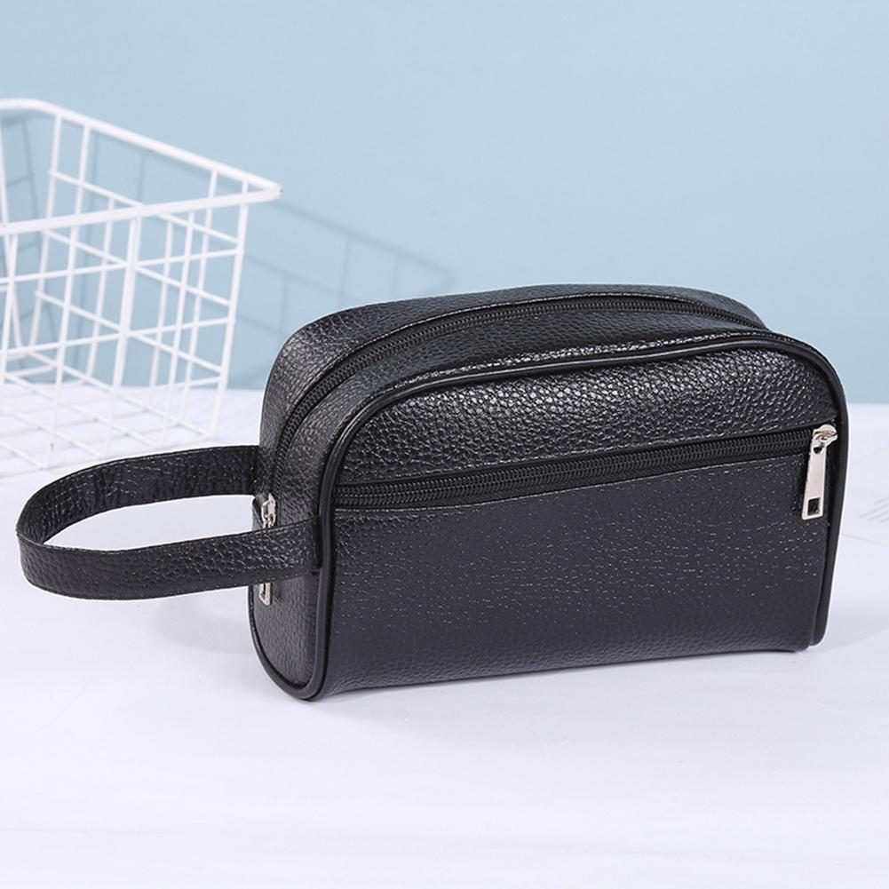 남성 비즈니스 여행 가방 빈티지 손목 가방 PU 가죽  - Travel Organizer Men 리뷰 및 가격