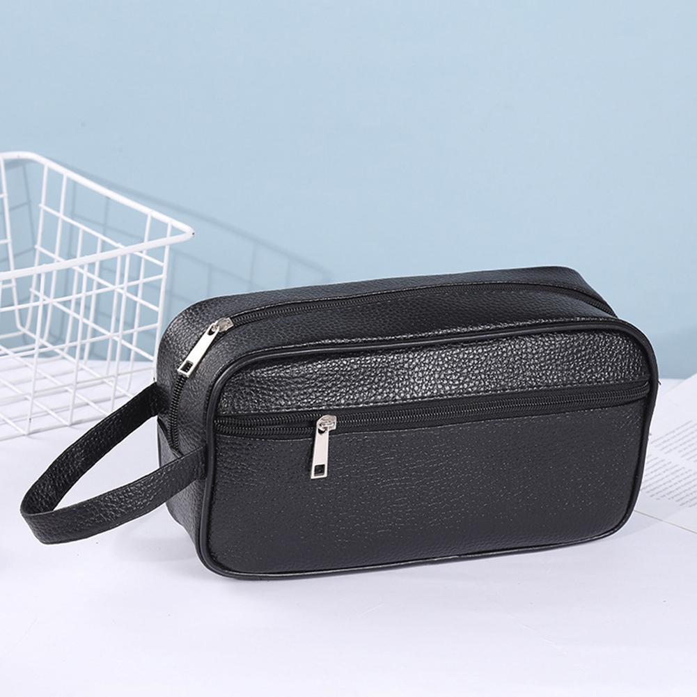 남성 비즈니스 여행 가방 빈티지 손목 가방 PU 가죽  - Travel Organizer Men 리뷰 및 가격