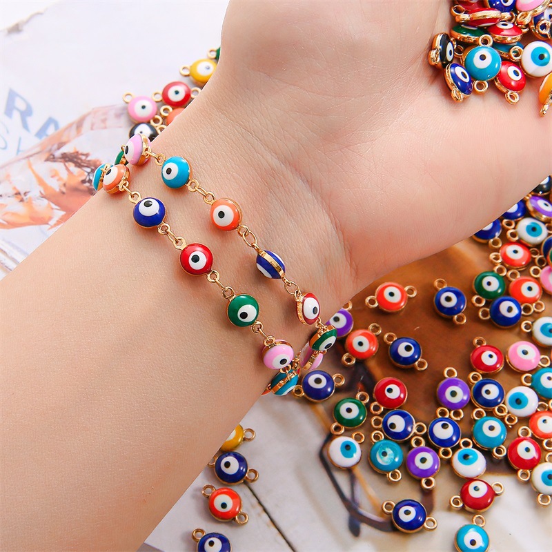 100개 10mm 클래식 터키 악마의 눈 참 펜던트 여 - Men Accessories Evil Eye 리뷰 및 가격
