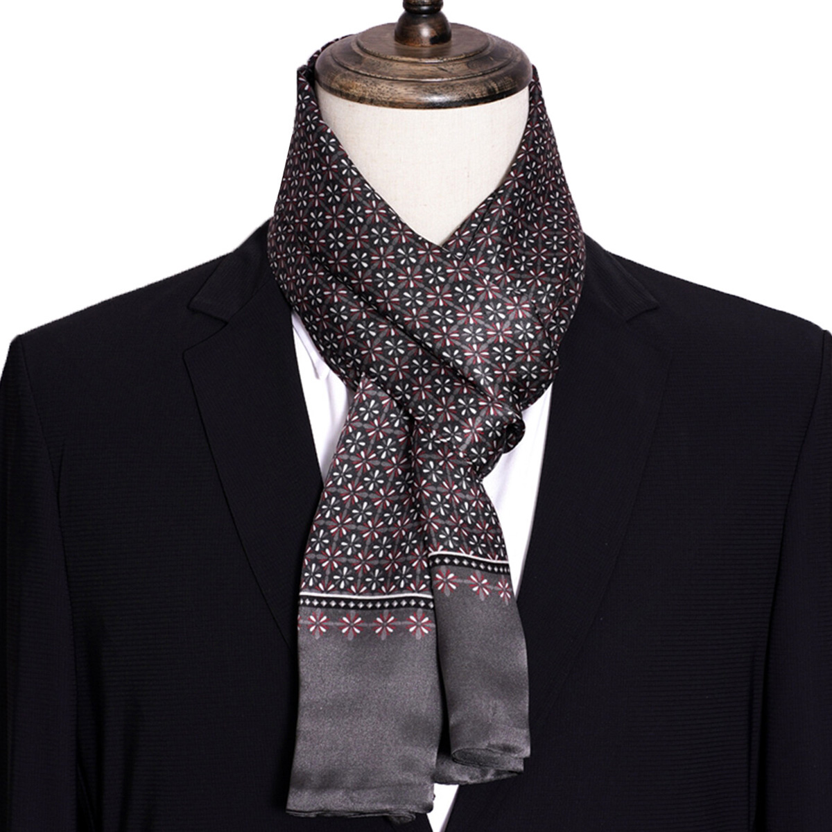 신상 남성용 스트라이프 실크 스카프 핫 세일 프리미엄  - Men Accessories For Neck 리뷰 및 가격