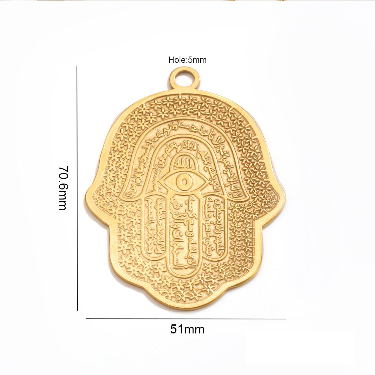 5개 18K PVD 스테인리스 스틸 함사 핸드 이블아이 - Men Accessories Evil Eye 리뷰 및 가격