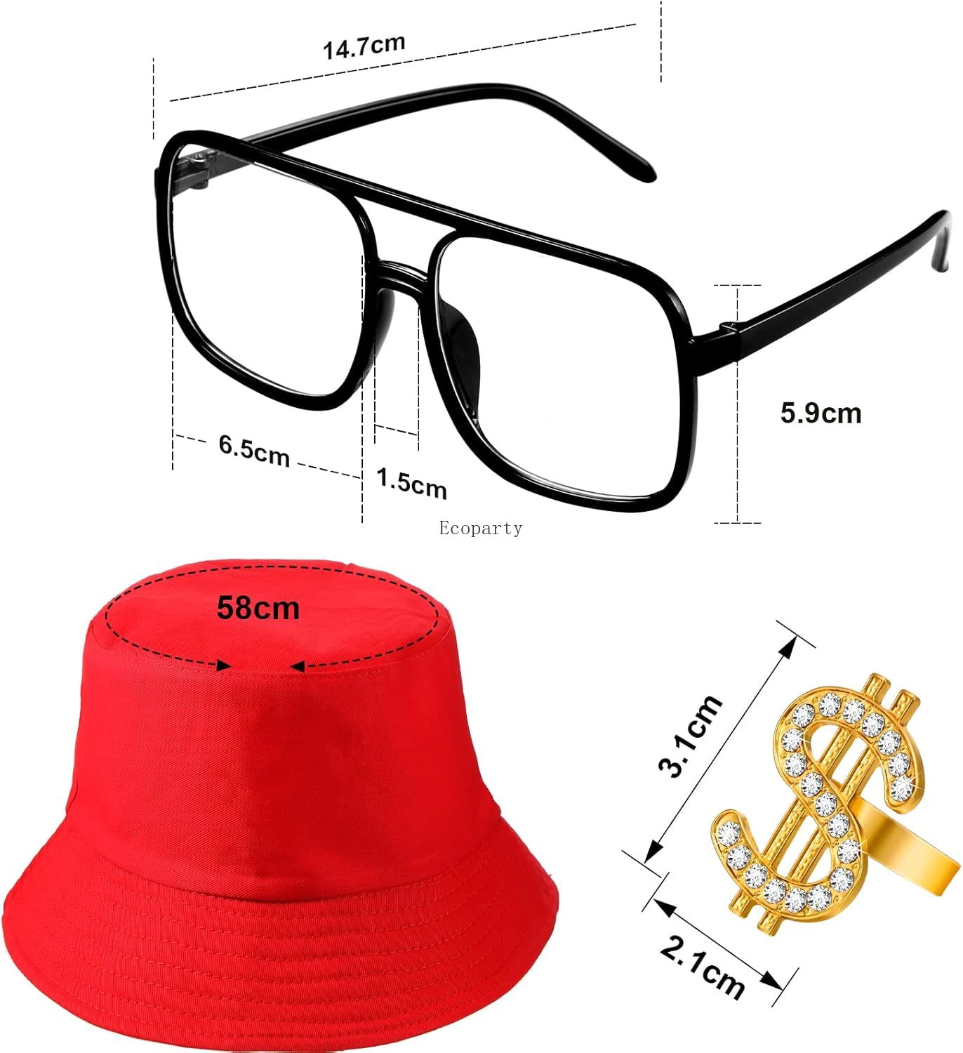 할로윈 6종 80년대 90년대 힙합 의상 키트 풍선 라 - Men'S Accessories In The 90S 리뷰 및 가격