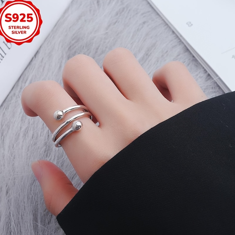 귀여운 925 스털링 실버 비드 반지 (여성/남성용)  - Men'S Minimalist Accessories 리뷰 및 가격