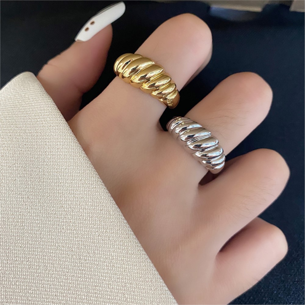 925 스털링 실버 트위스트 크루아상 반지 여성용 남성 - Men'S Minimalist Accessories 리뷰 및 가격