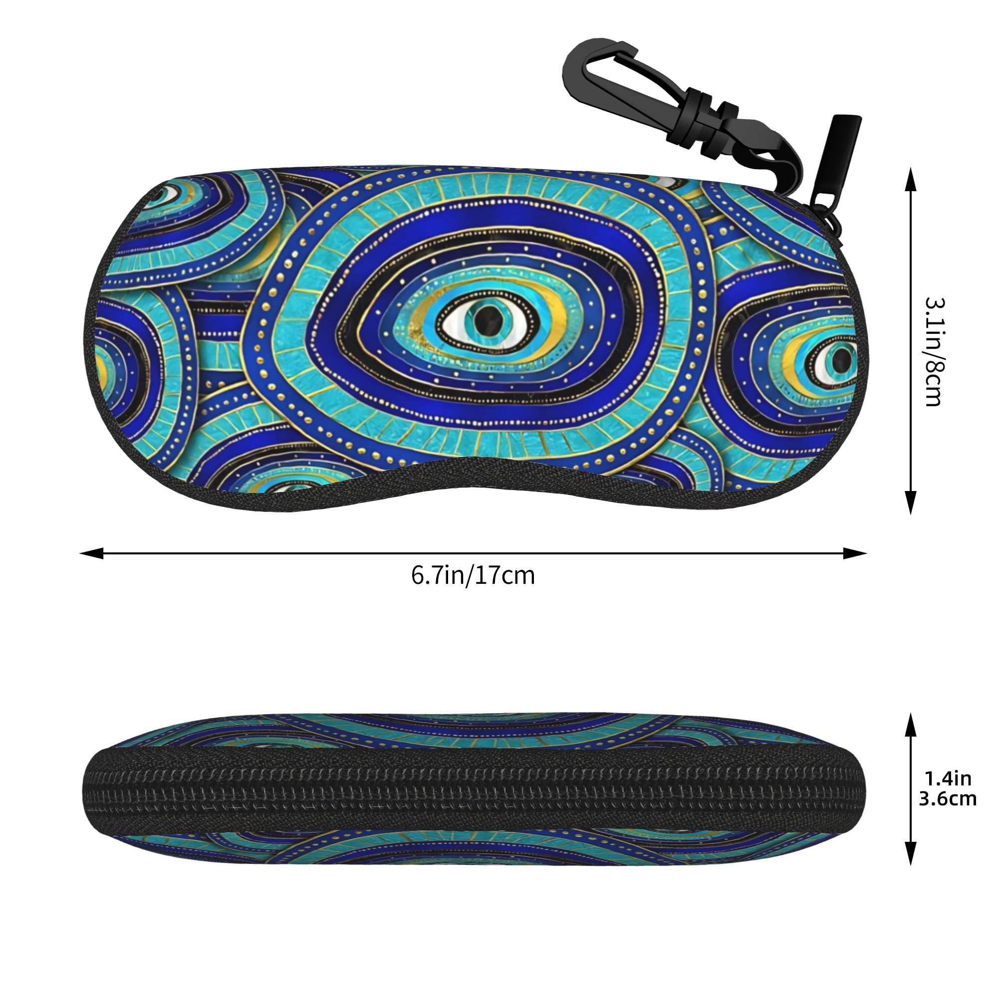 악마의 눈 부적 패턴 안경 케이스 선글라스 케이스 편리 - Men Accessories Evil Eye 리뷰 및 가격