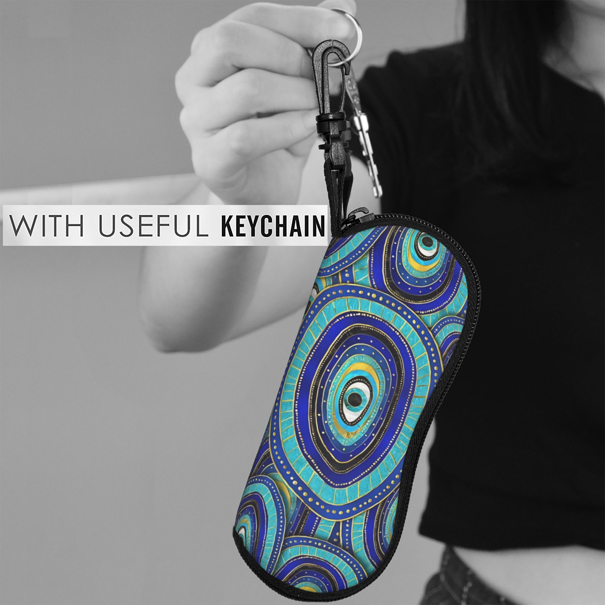 악마의 눈 부적 패턴 안경 케이스 선글라스 케이스 편리 - Men Accessories Evil Eye 리뷰 및 가격