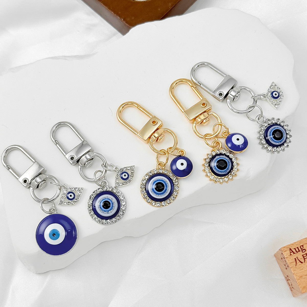 키체인 속눈썹 금속 악마의 눈 키체인 자동차 키 여성  - Men Accessories Evil Eye 리뷰 및 가격