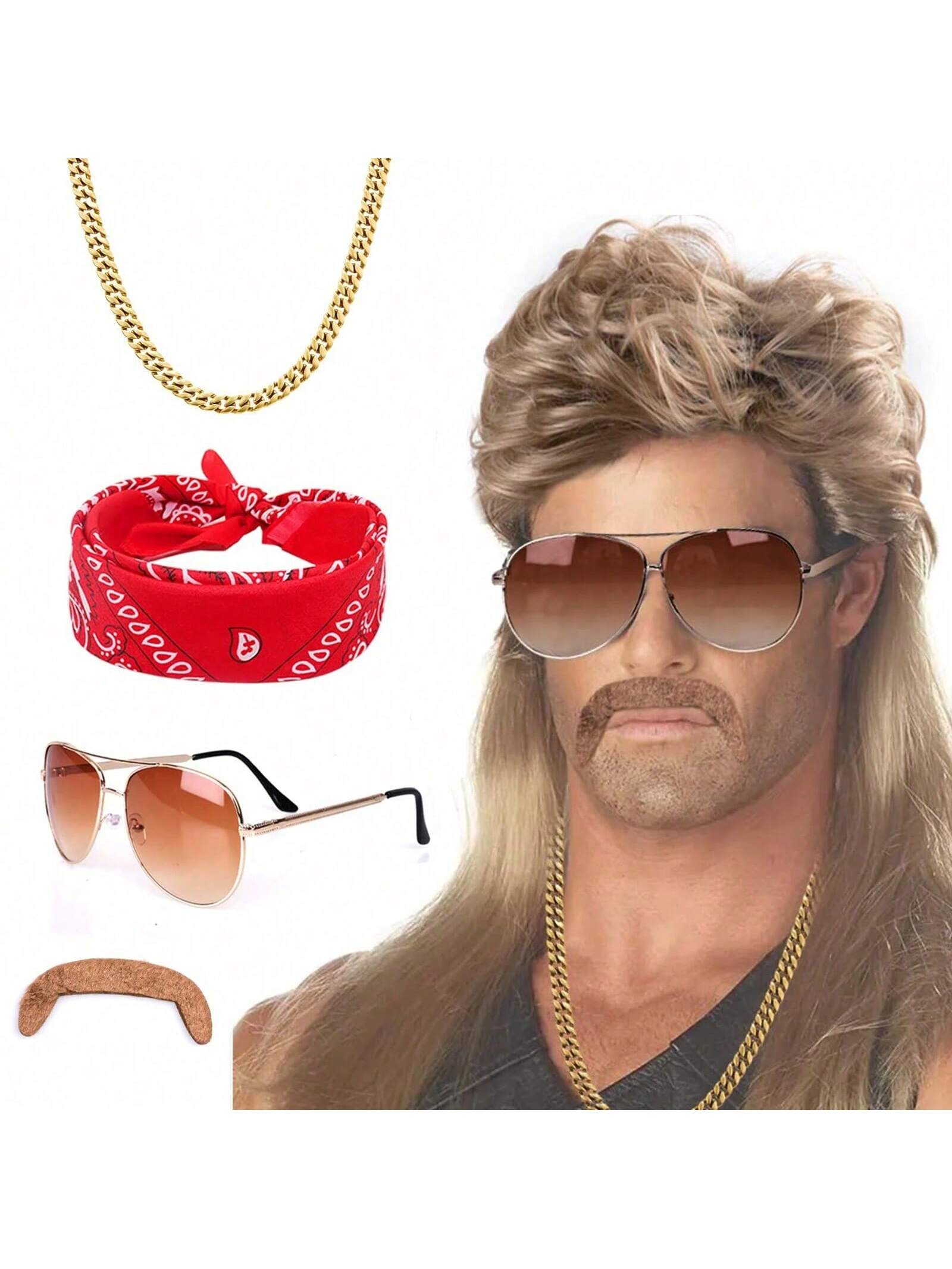 Mullet Wig 80s 90s 복장 액세서리 남성, - Men'S Accessories In The 90S 리뷰 및 가격