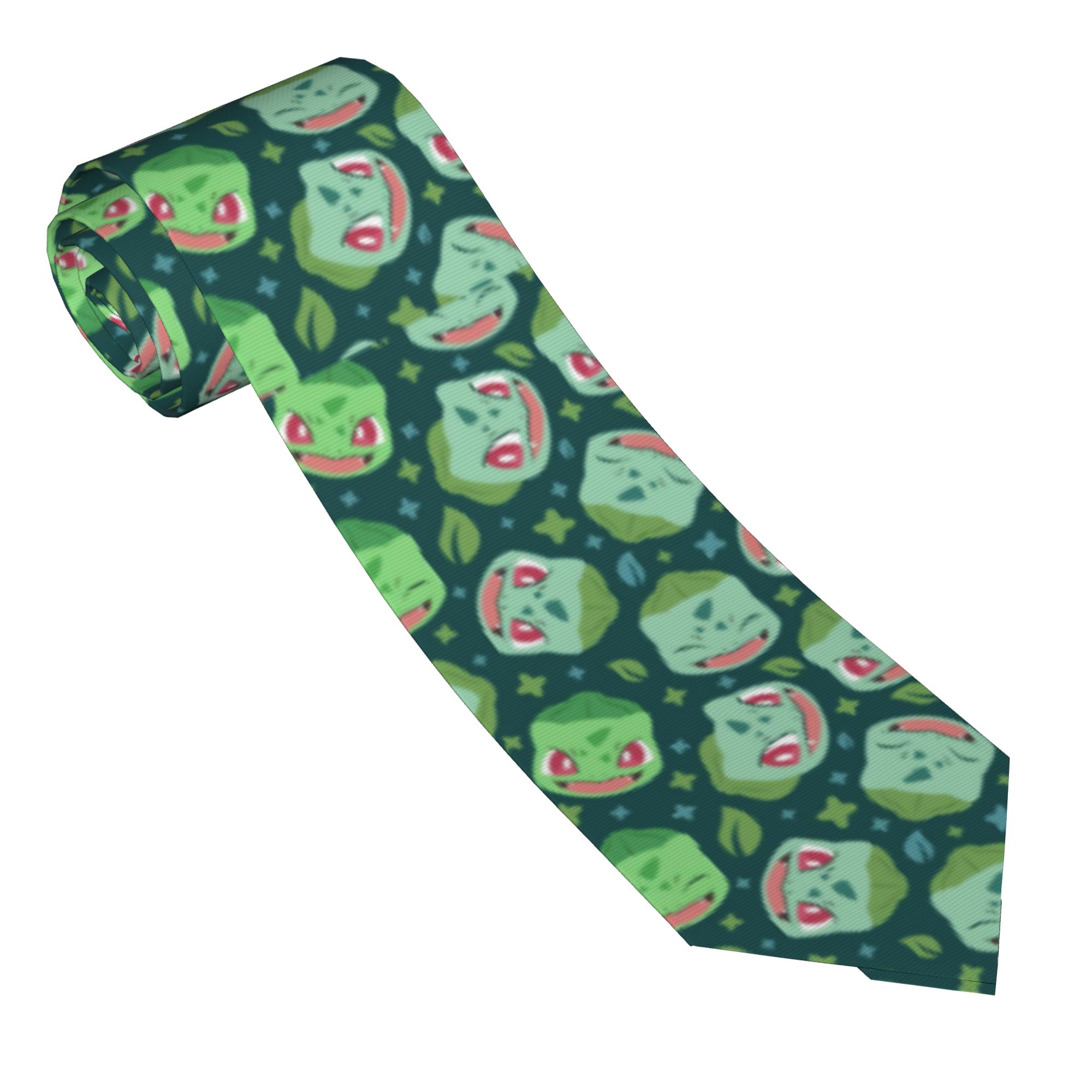 넥타이 녹색 생물 Bulbasaur 남성 캐주얼 8 c - Men'S Accessories Office 리뷰 및 가격