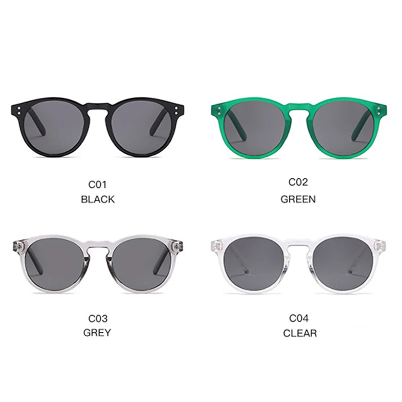 여성용 패션 리벳 그린 라운드 선글라스, 2024 브랜 - Men'S Accessories In The 90S 리뷰 및 가격