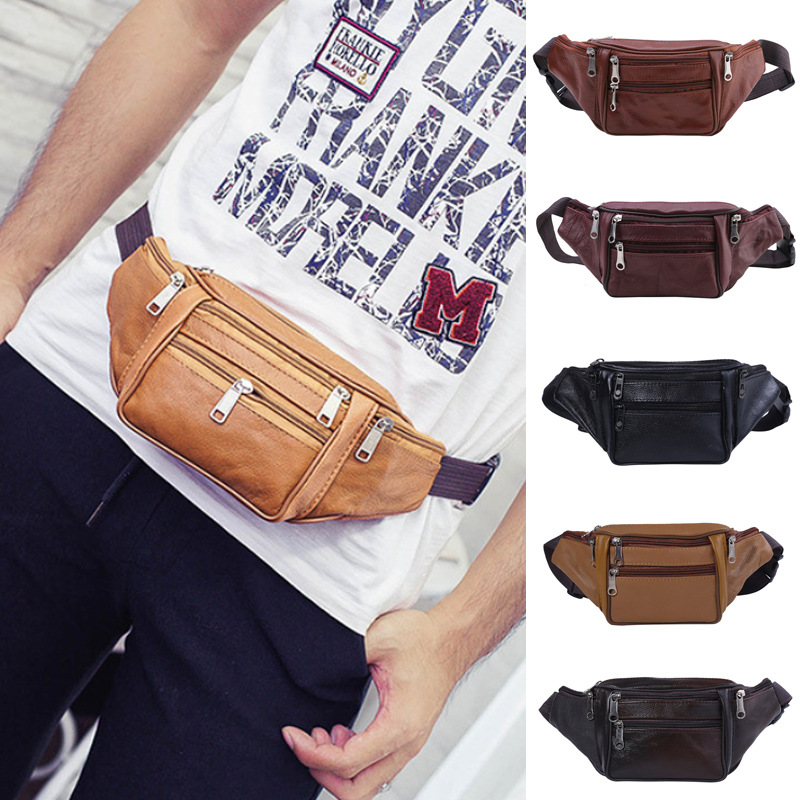 패션 남자 정품 가죽 허리 팩 남자 주최자 여행 허리  - Travel Organizer Men 리뷰 및 가격