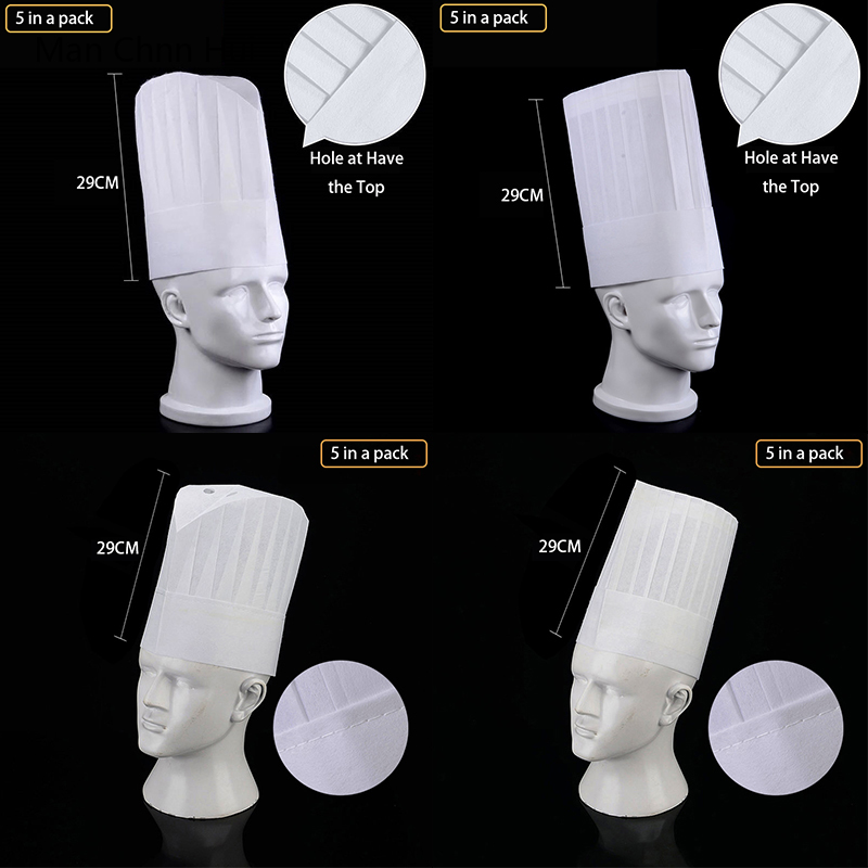 5/10 PCS 식당 주방 모자 스시 숍 일회용 음식  - Men Accessories Shop 리뷰 및 가격