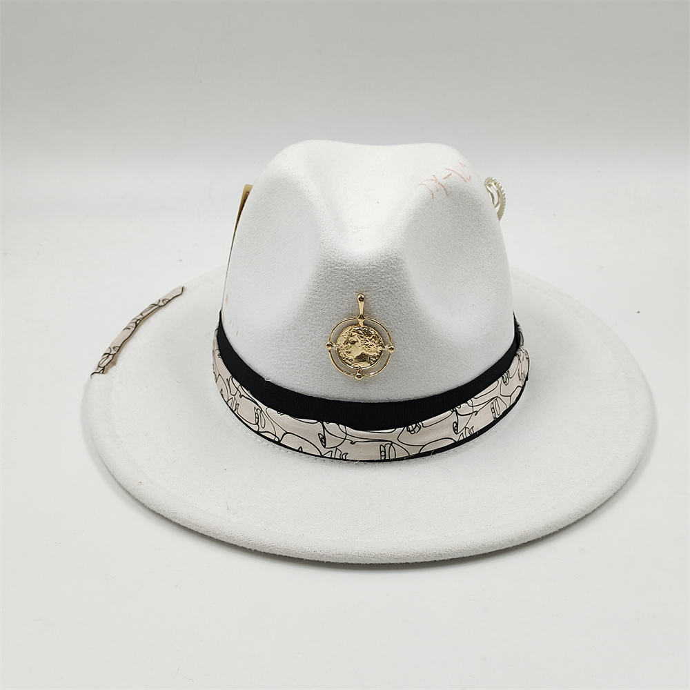 손으로 꿰맨 페도라 모자 재즈 모자 남성과 여성 카드  - Men Accessories Shop 리뷰 및 가격
