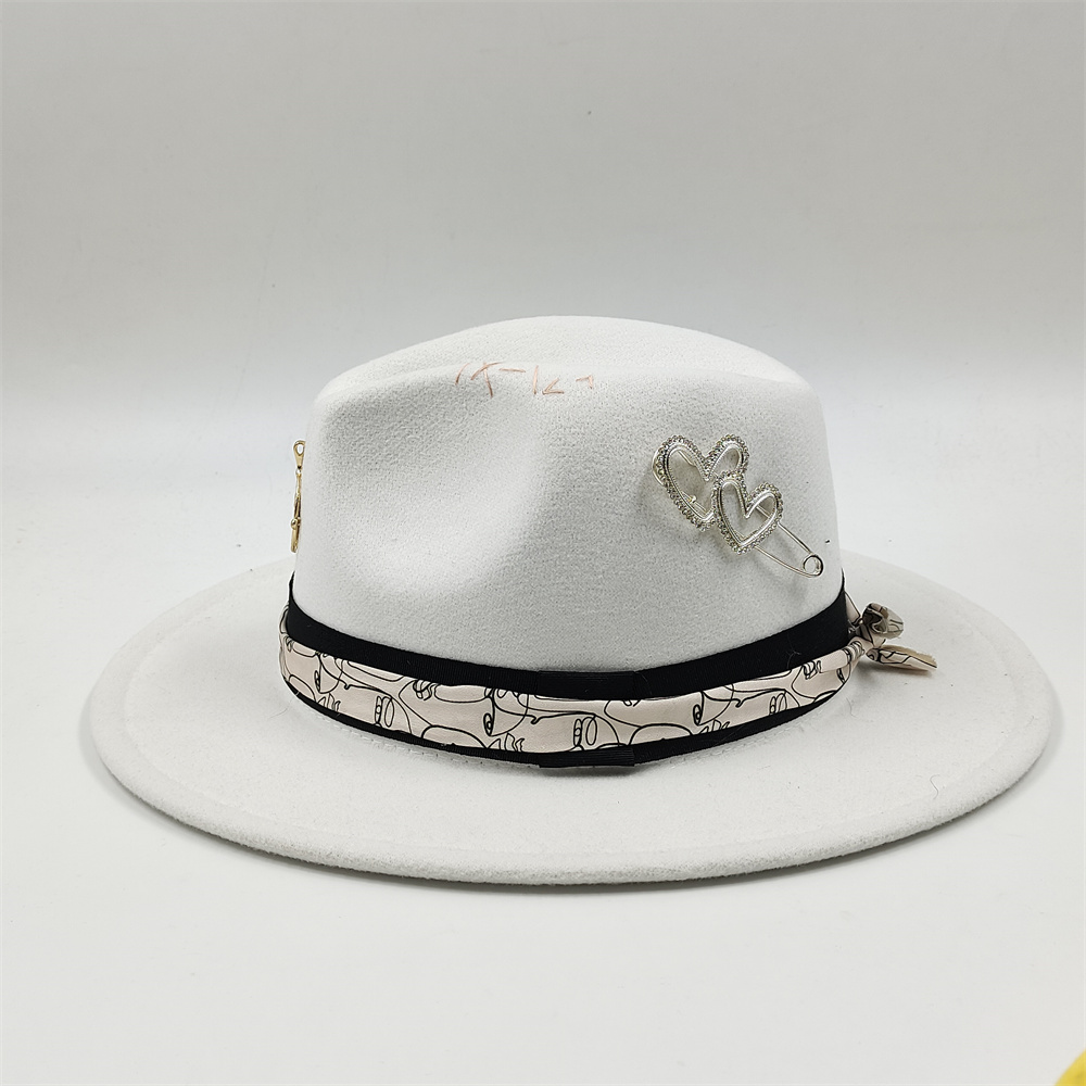 손으로 꿰맨 페도라 모자 재즈 모자 남성과 여성 카드  - Men Accessories Shop 리뷰 및 가격
