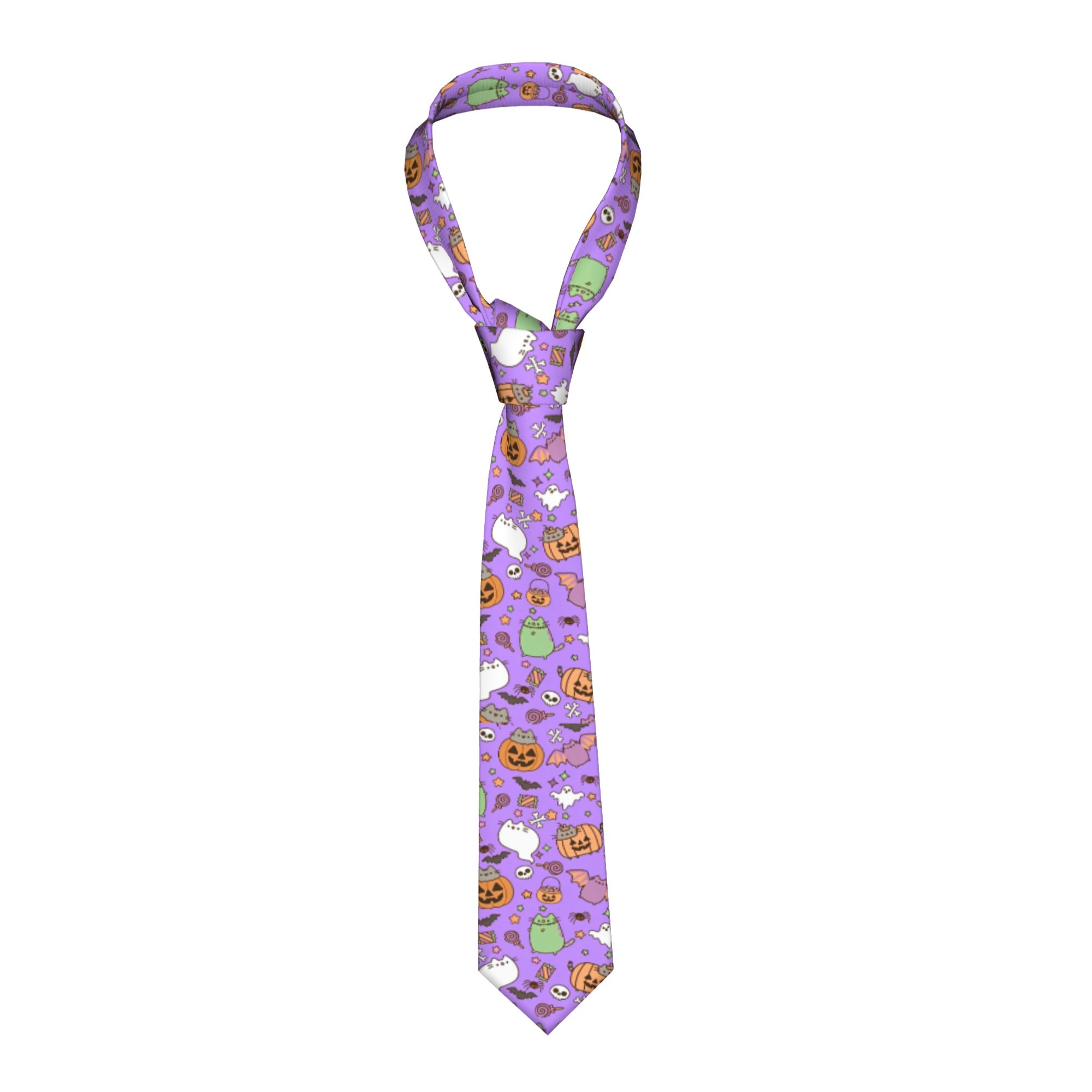 귀여운 고양이 푸신캣츠 선물 넥타이 슬림 폴리에스터 8 - Men Accessories For Wedding 리뷰 및 가격