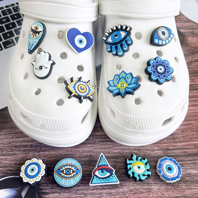 신상품 악마의 눈 신발 장식 핀 크록스 액세서리 데코레 - Men Accessories Evil Eye 리뷰 및 가격