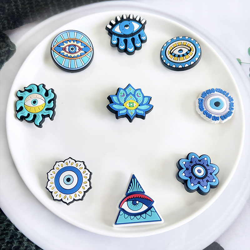 신상품 악마의 눈 신발 장식 핀 크록스 액세서리 데코레 - Men Accessories Evil Eye 리뷰 및 가격