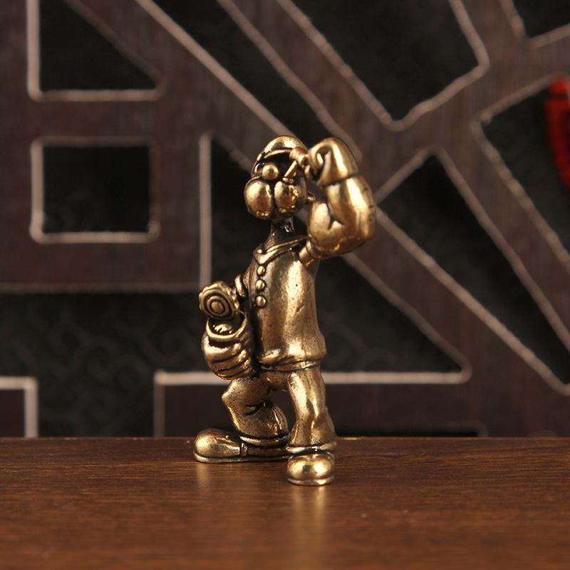 1/2Pcs Popeye 선원 남자 황동 입상 복고풍  - Men'S Accessories Office 리뷰 및 가격
