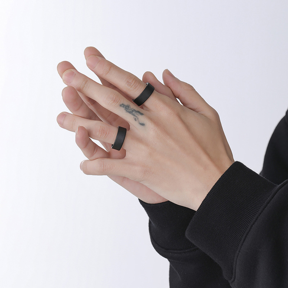 소량 도매 4mm 무광 블랙 세라믹 반지 남성용 미니멀 - Men Accessories Shop 리뷰 및 가격